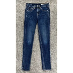 rag & bone Dark Blue Cropped Jeans